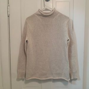 NWT J Crew cream roll neck sweater XS